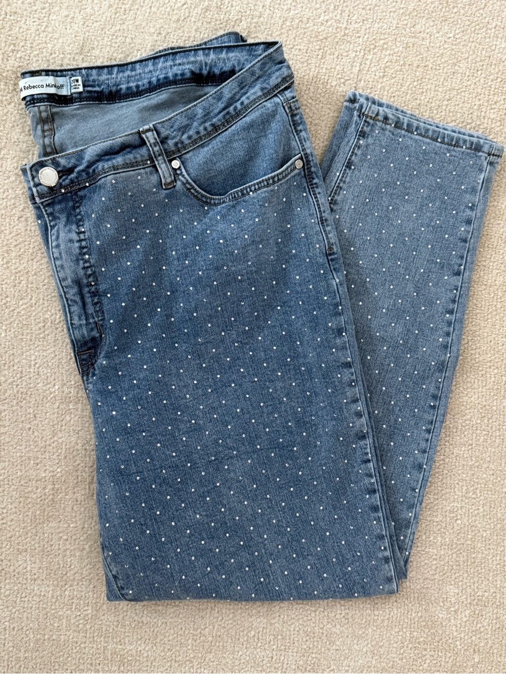 RM Rebecca Minkoff Rhinestone Jeans 20W